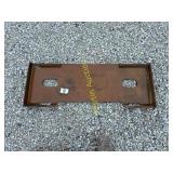 Blank backing plate,  Row 6