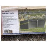 Galvanized metal livestock shed   +