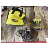 Ryobi Bit Driver with battery and case