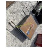 Automotive cabinet on legs, 11' x 42' x 32.5 tall