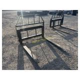 48' Kivel pallet fork attachments, 3500# cap    ME