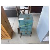 Small Bolt Bin With Cart
