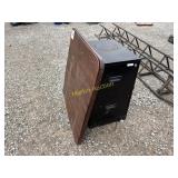 Table & filing cabinet