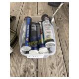 Container w/7-1lb tubs of grease &