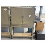 Shelving roll round w/ locking door