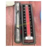 Huskey torque wrench & metric deep well set