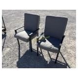 2 Heavy Duty All Metal Chairs With