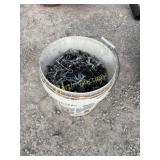 Bucket of pins & hooks