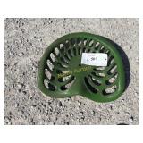 Cast iron tractor seat