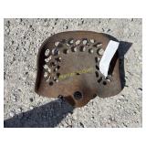 Cast iron tractor seat