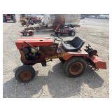 Vintage simplicity lawn mower with tiller