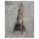 Shovels, rakes, and yard tools