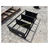 Utility 4 shelf black
