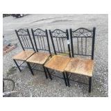4 Metal Kitchen Chairs