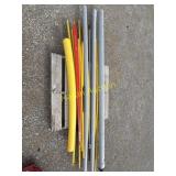 PVC conduit and markers