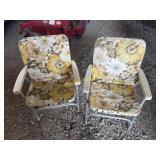 Two folding chairs
