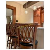 4 Solid Wood Barstools 30'