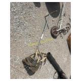 Walk behind cultivator w/rolling basket