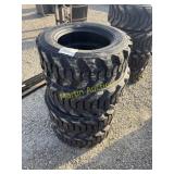 4 new 10-16.5 SKS-1 Forerunner skid steer tires ME