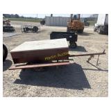 Red cart with benches, no title