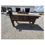 Oak work bench