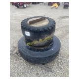 3 Concrete Tire Weights   ROW 2