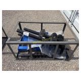 3 PS skid steer auger set  SSECAG-Y   +   BP