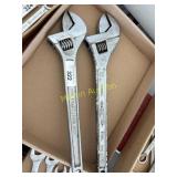 Heavy duty craftsman adjustable wrenches  ARENA