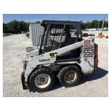 Bobcat 553 Diesel skid steer, New tires.  +  ROW2