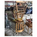 Wooden Bar stools (2)