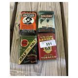 Tobacco tins