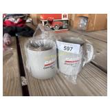 Vintage case coffee mugs
