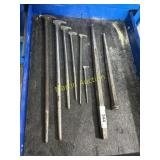 Crow foot pry-bar assortment