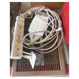 Power cord plug ins and vent cover