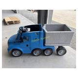 Power Wheels semi w/trailer   +