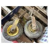 (2) Spindles with Carlisle Tires
