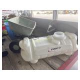 Pull behind lawn spreader w/ 15gal+m36