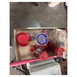 Humming bird feeders and a bug zapper