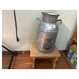 Dairy milk jar and step stool