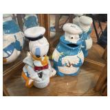 Cookie Monster and duck cookie jars