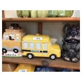 School bus cookie jars