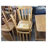 2 wooden chairs