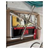 License plate cover, no trespassing signs, 4 way