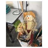 Scarecrows, torches, and other yard items