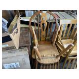 2 wooden chairs