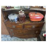 Wooden dresser without content