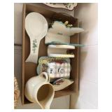 Soap and butter holder, decorations