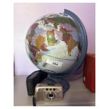 Globe and camera