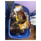 Tub of fall decorations