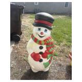Blow mold snow man
